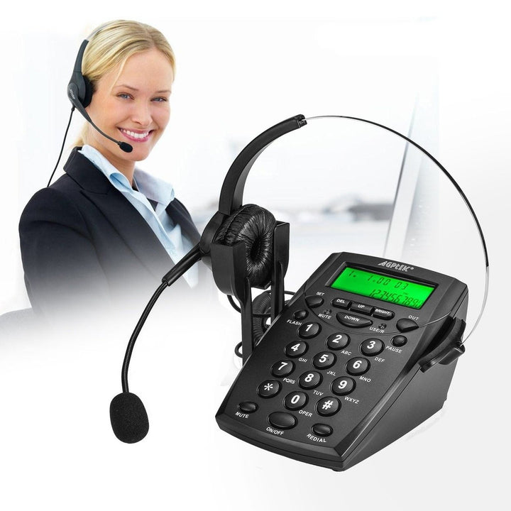 Call Center Dialpad Headset Telephone with Tone Dial Key Pad and Redial Image 9