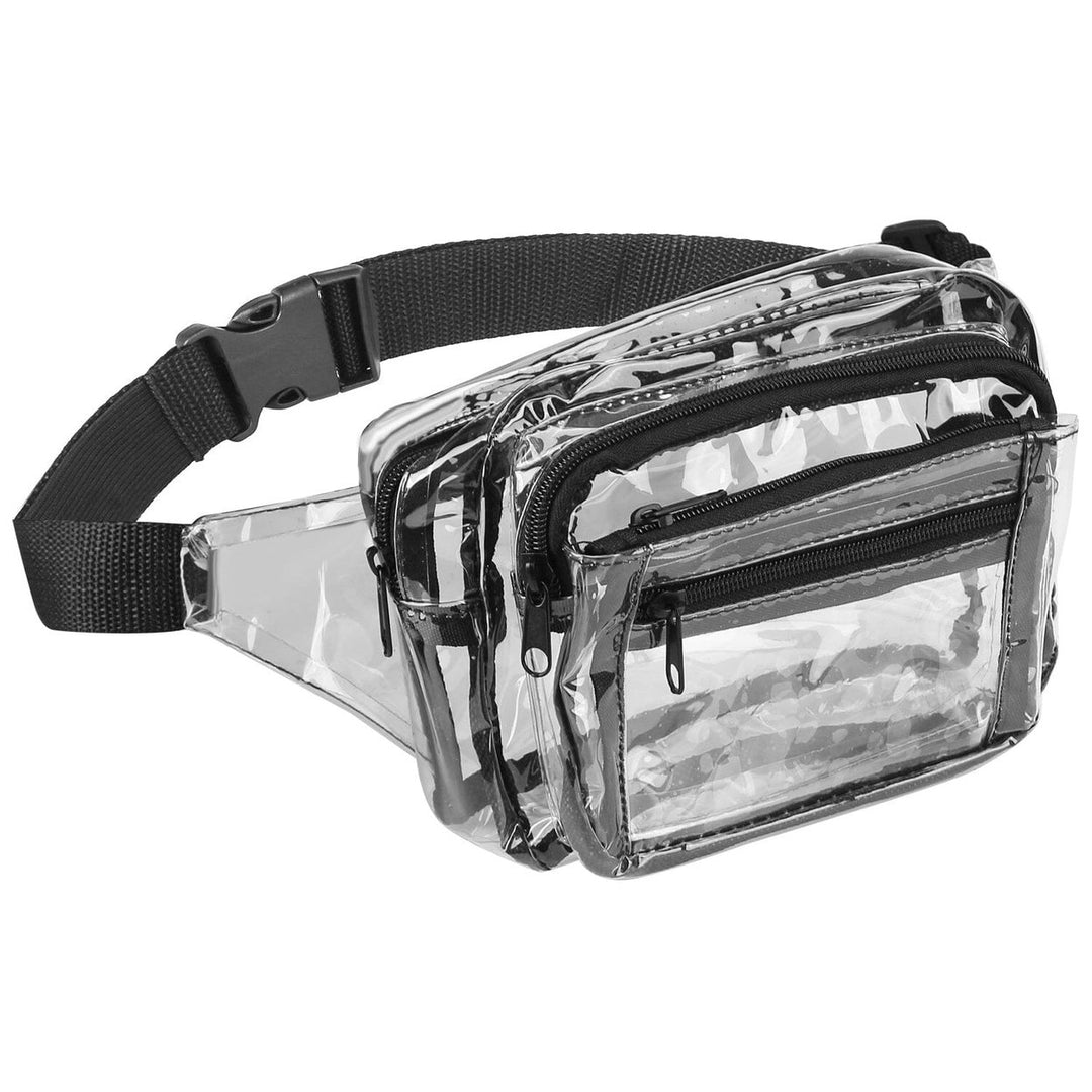 Clear Fanny Pack Unisex Transparent Waist Pouch Belt Bag Image 1