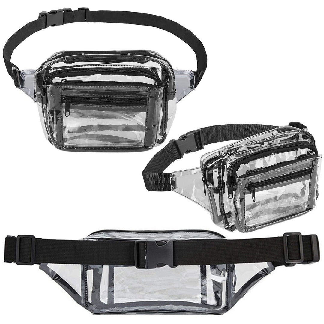 Clear Fanny Pack Unisex Transparent Waist Pouch Belt Bag Image 3