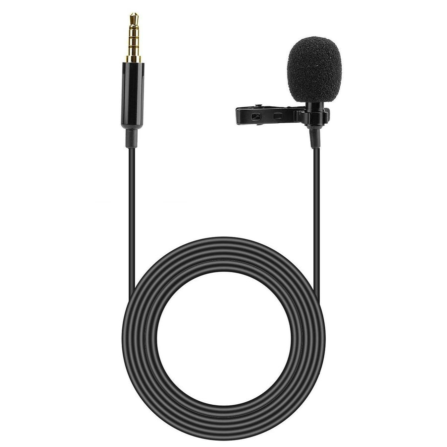 Clip On Microphone Hands Free Lavalier Lapel Mic Image 1