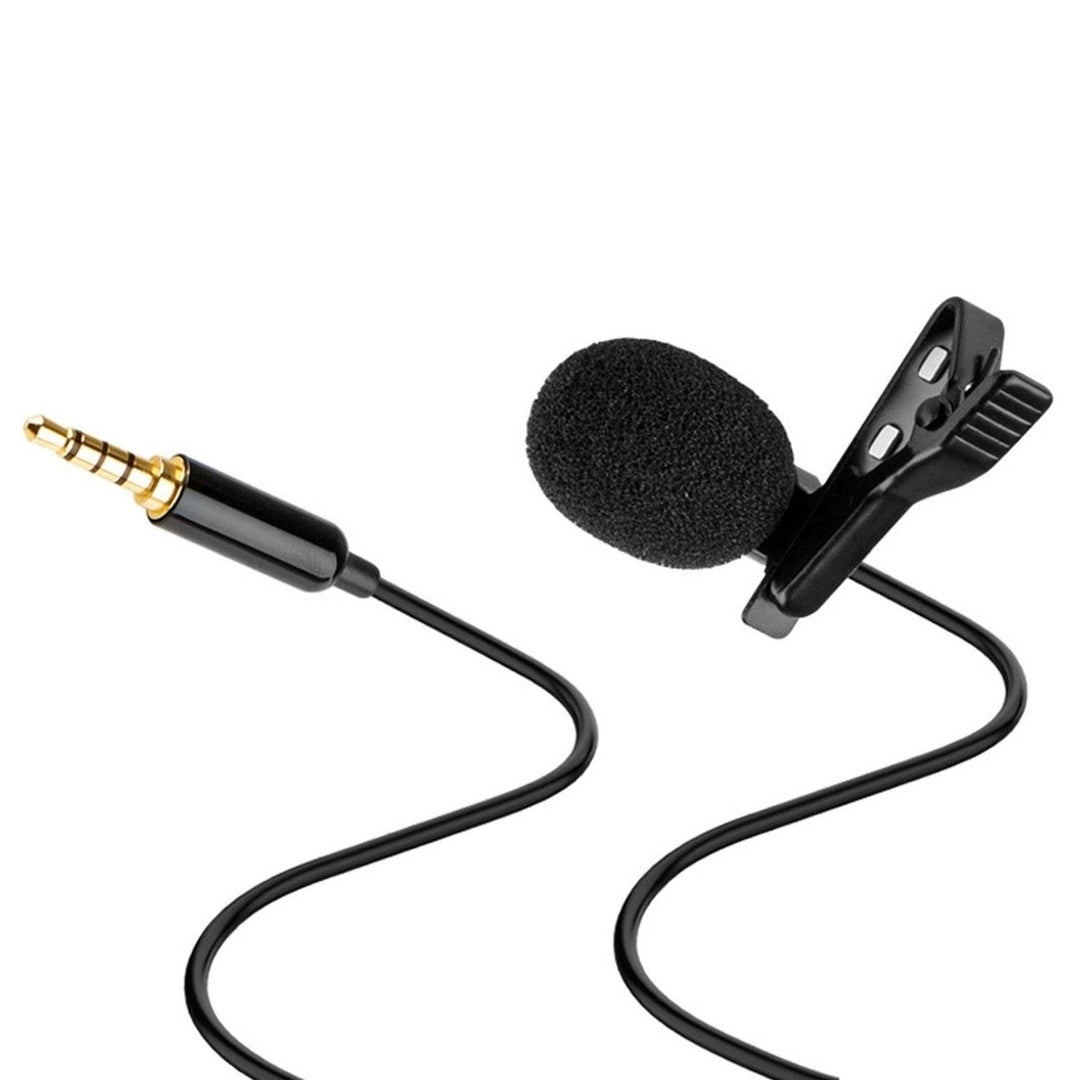 Clip On Microphone Hands Free Lavalier Lapel Mic Image 2