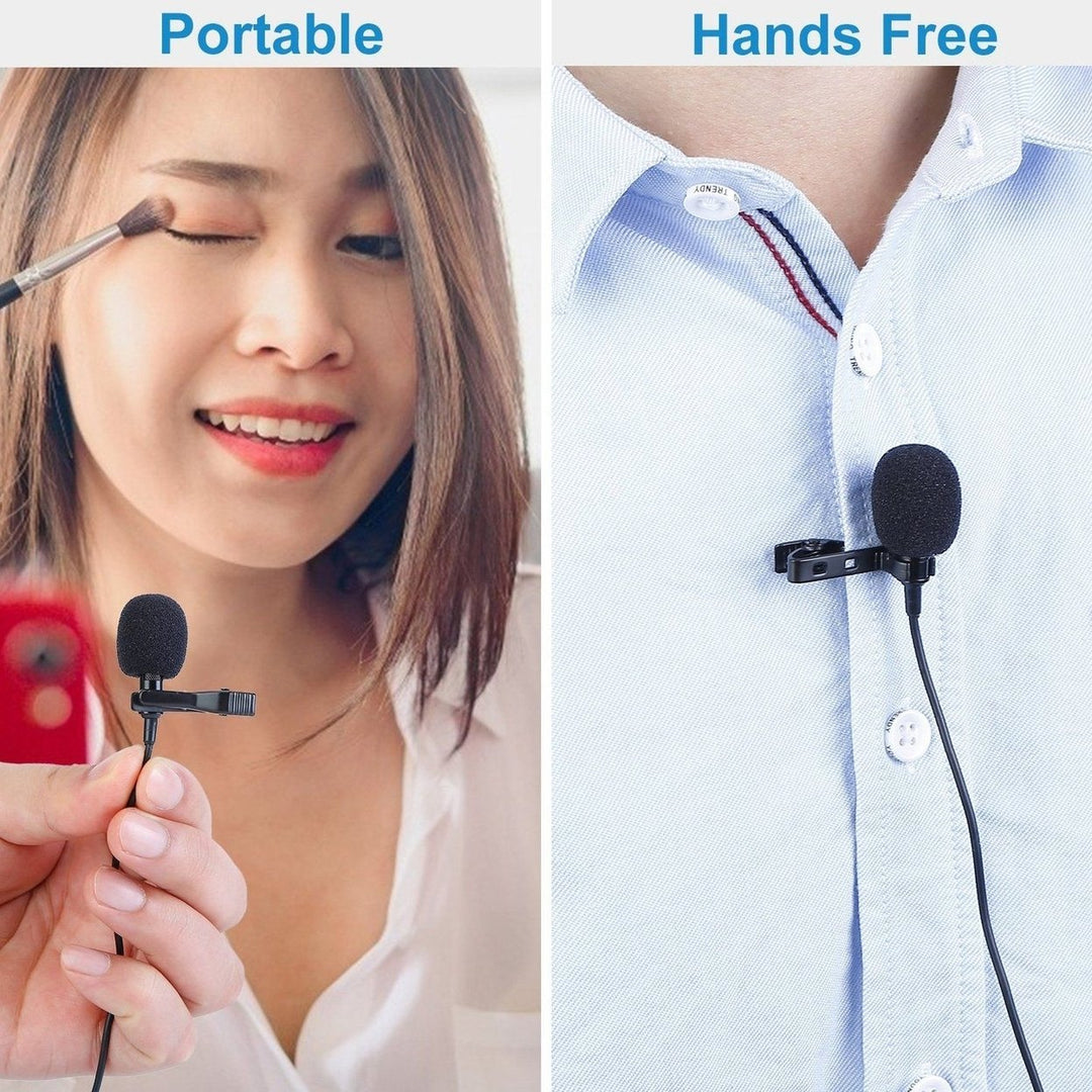 Clip On Microphone Hands Free Lavalier Lapel Mic Image 9