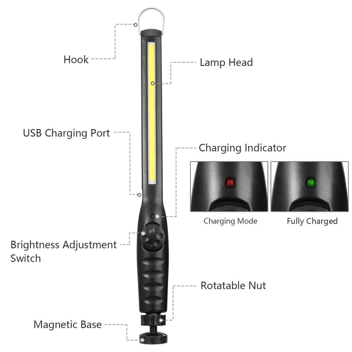 COB Work Light IPX4 Handheld Emergency LED Lamp Image 6