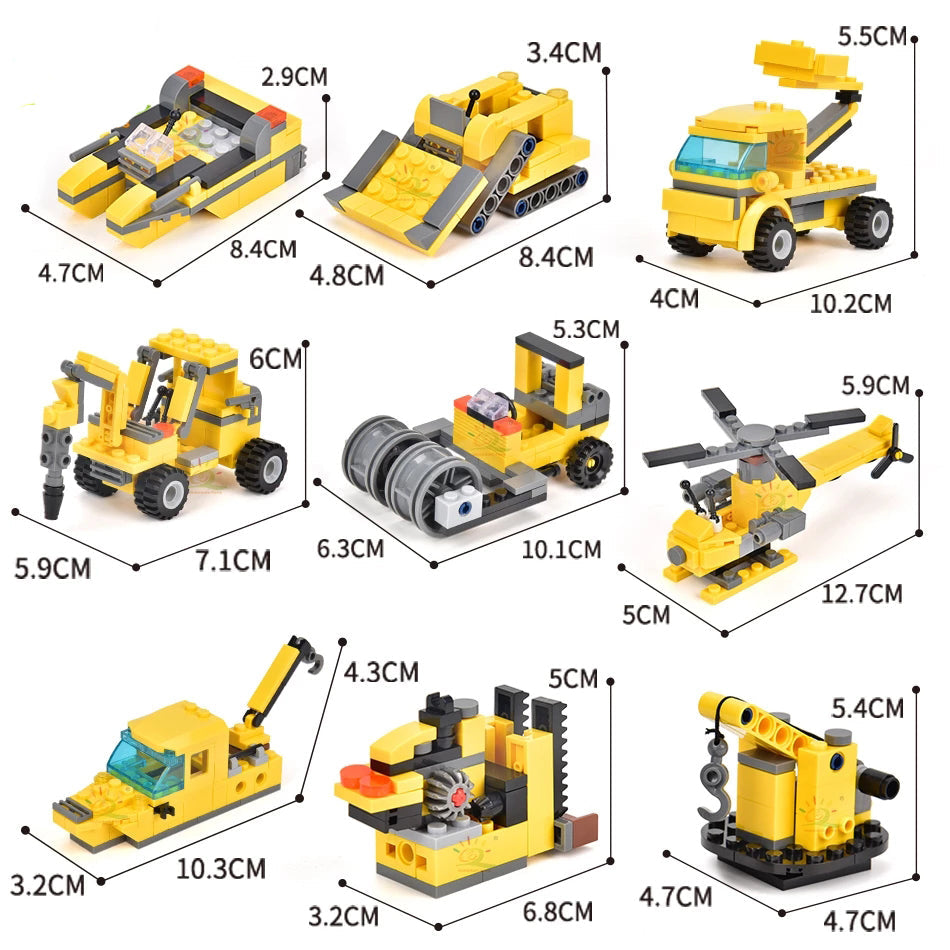 Construction Truck Building Blocks City Building Bricks Set Image 3