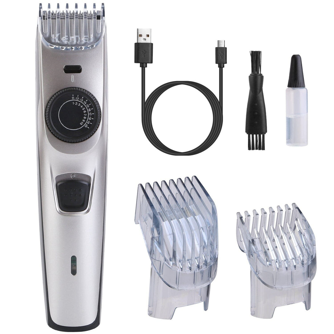 Cordless Beard Trimmer USB Rechargeable Beard Grooming Kit Image 4