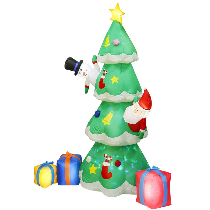 Christmas Tree Inflatable Decoration with LED Light Built-in Air Blower Image 3