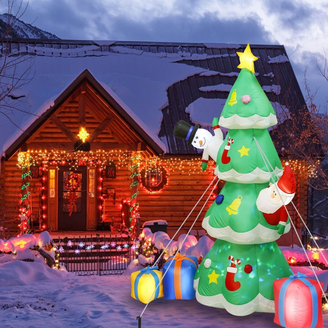 Christmas Tree Inflatable Decoration with LED Light Built-in Air Blower Image 12