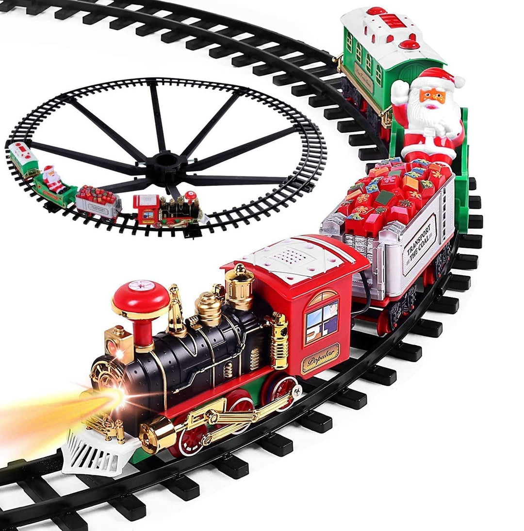 Electric Train Christmas Kid Toy Set Image 4