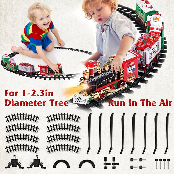 Electric Train Christmas Kid Toy Set Image 4