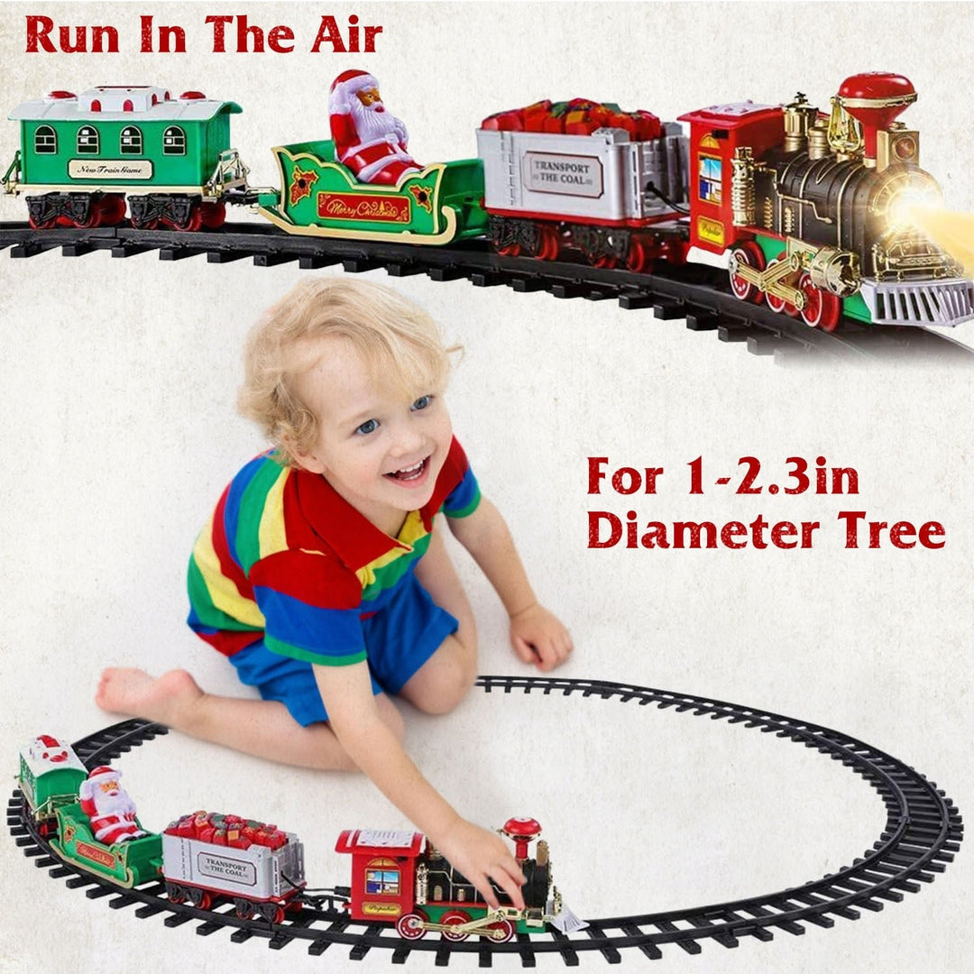 Electric Train Christmas Kid Toy Set Image 8