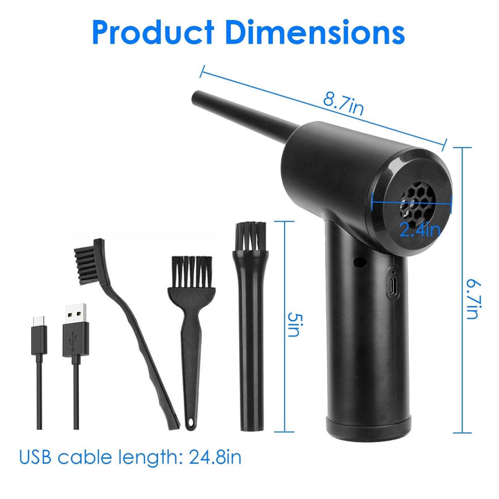 Electric Cordless Air Duster Blower for Computer Keyboard Image 6