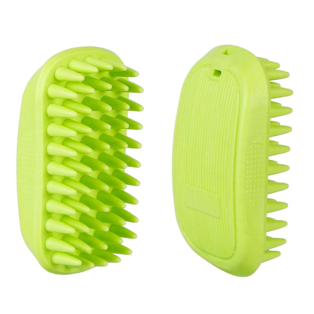 Dog Bath Brush Anti-Skid Pet Grooming Shower Silicone Massage Comb Image 1