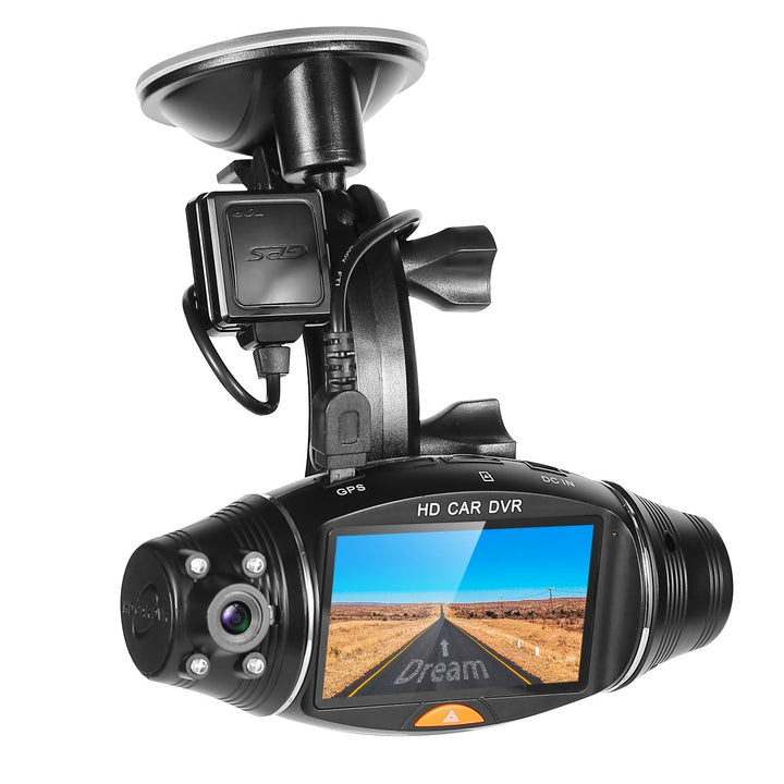 FHD 1080P Dual Lens Car DVR Dash Cam Image 1