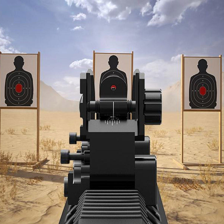 Flip Up Rear Front Aluminum Alloy Tactical Sight Set Image 12