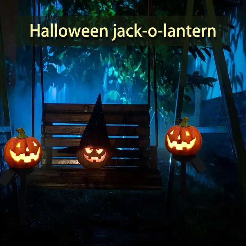 Halloween Jack-o -lantern Solar Light Image 2