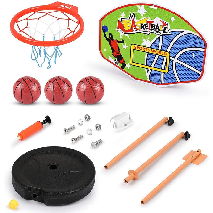 Height Adjustable Kids Basketball Hoops Set Image 3