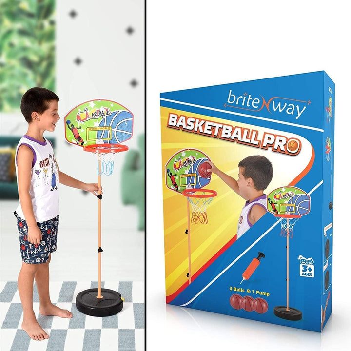 Height Adjustable Kids Basketball Hoops Set Image 6