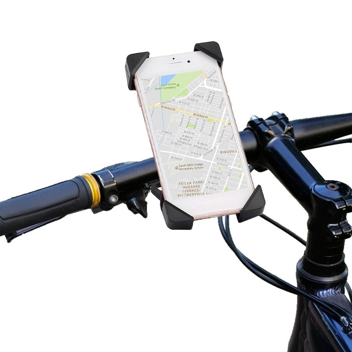 Handlebar Mirror Mobile Phone Holder Image 1