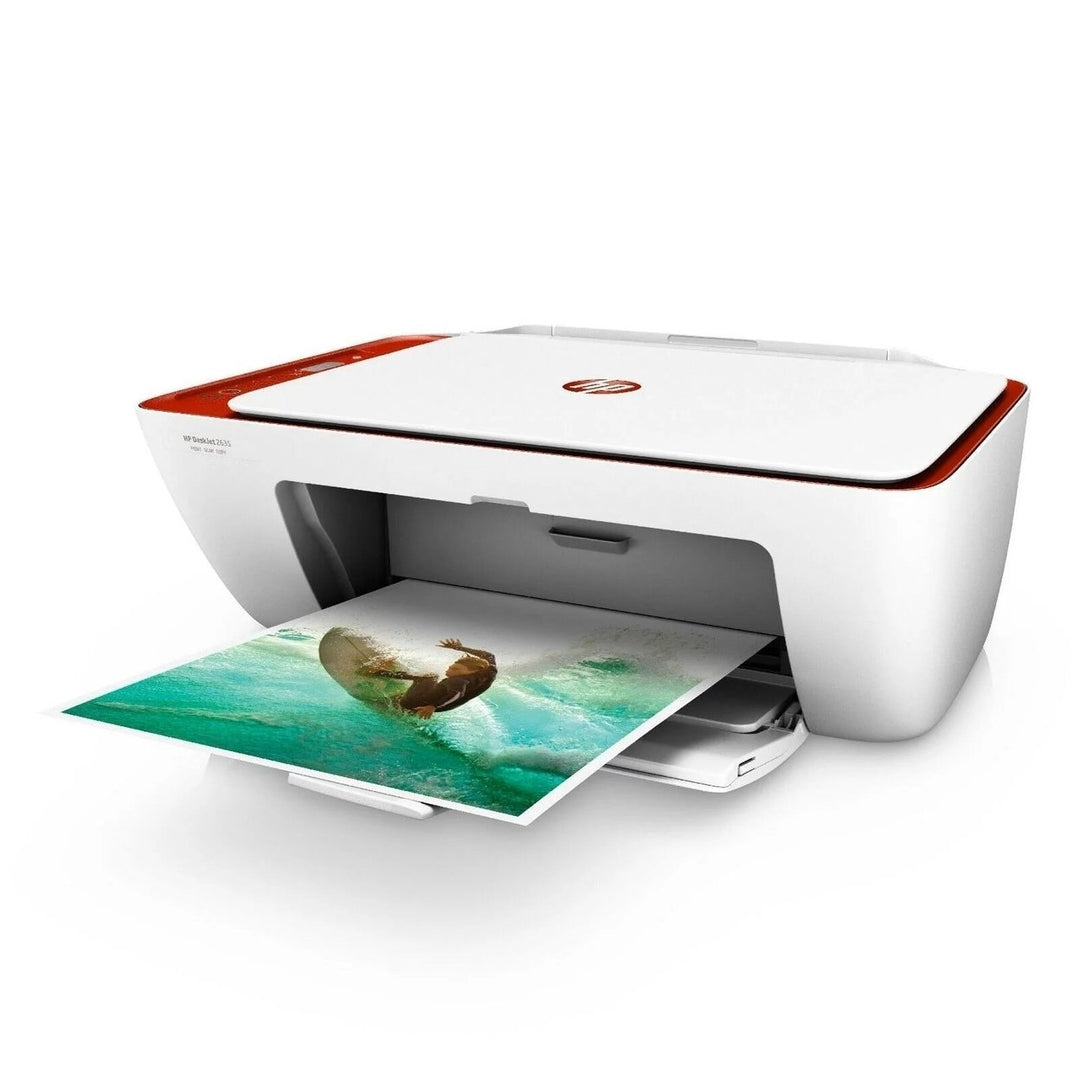 HP DeskJet 2635 NO INK Wireless All-in-One Printer (Red) (Refurbished) Image 4