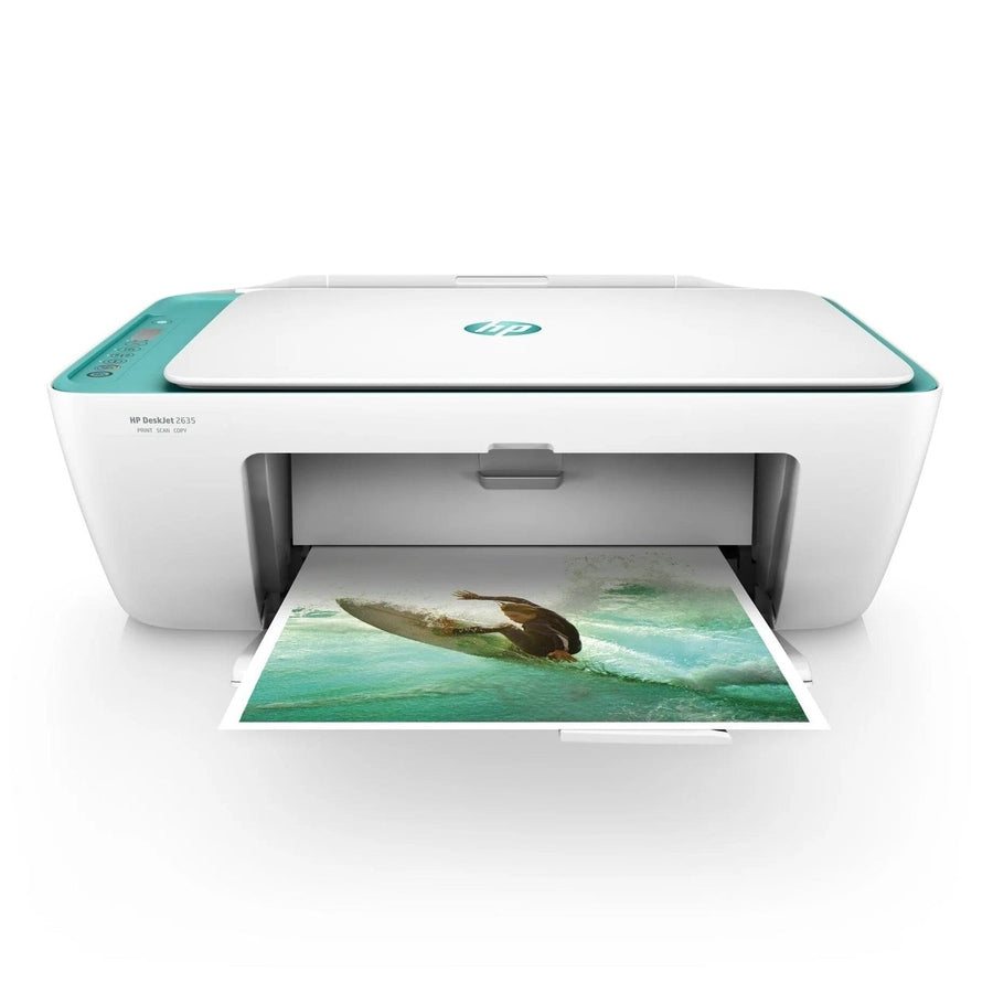 HP DeskJet 2635 No Ink Wireless All-in-One Printer - Green/Teal (Refurbished) Image 1