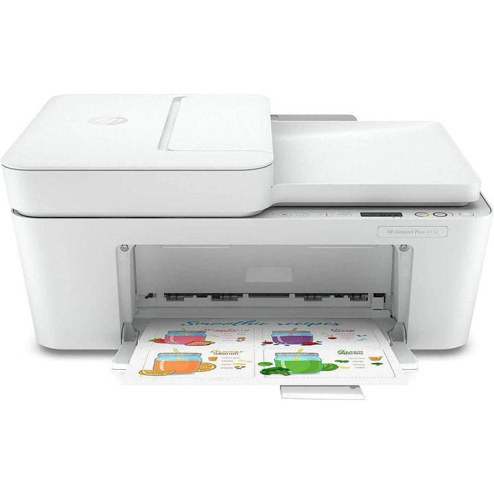 HP DeskJet Plus 4152 Wireless All-in-One Color Inkjet Printer (White) - Refurbished Image 1