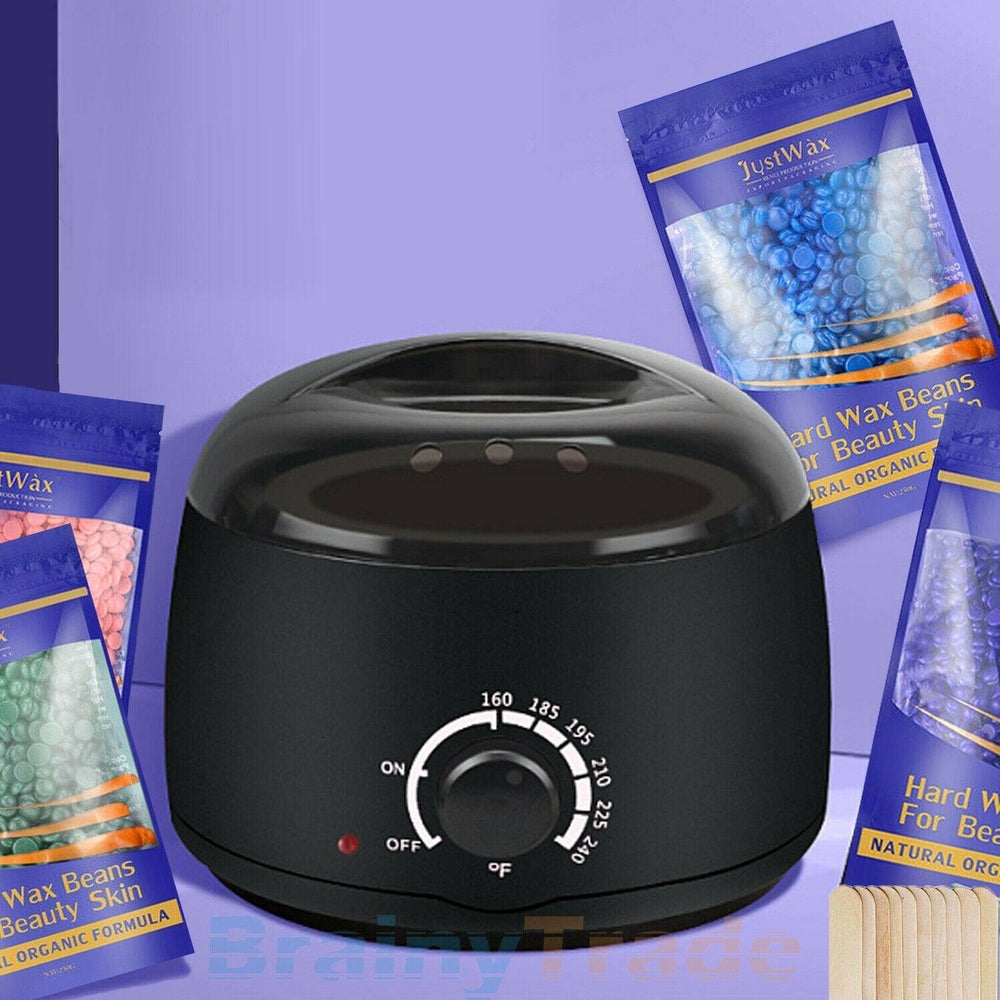 Hot Wax Warmer Hair Removal Depilatory Waxing Kit Image 2