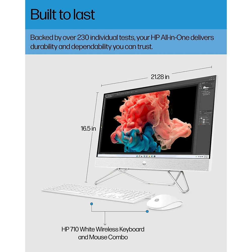 HP All-in-One Bundle PC 23.8" FHD Touchscreen Display Intel Core i5-1235U 8GB RAM 512GB SSD (Refurbished) Image 2