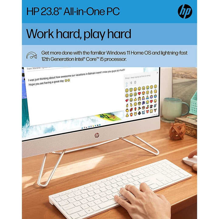 HP All-in-One Bundle PC 23.8" FHD Touchscreen Display Intel Core i5-1235U 8GB RAM 512GB SSD (Refurbished) Image 4