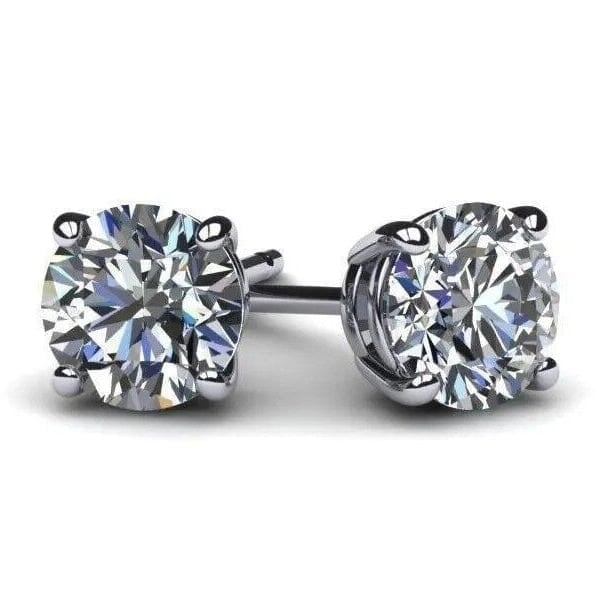 IGI Diamond Engagement Earrings VS1 D Round 4.34 Carat Lab Created Eye Clean Image 1