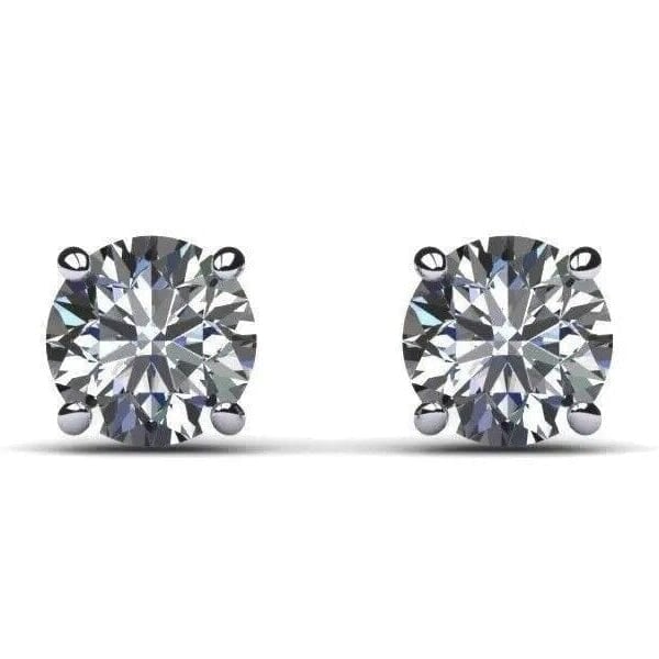 IGI Diamond Engagement Earrings VS1 D Round 4.34 Carat Lab Created Eye Clean Image 2