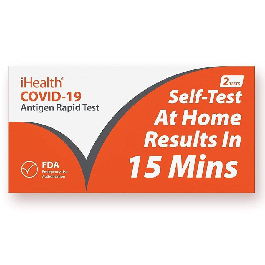 iHealth COVID-19 Antigen Rapid Test - Includes 2 Tests Image 1