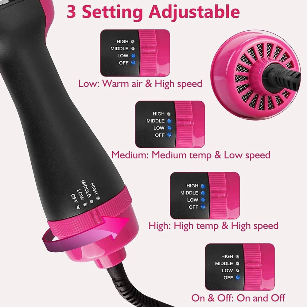 HIPPIH Hot Air Brush Styler and Dryer Image 2