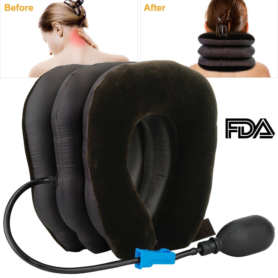 Inflatable Cervical Neck Traction Pillow Image 6