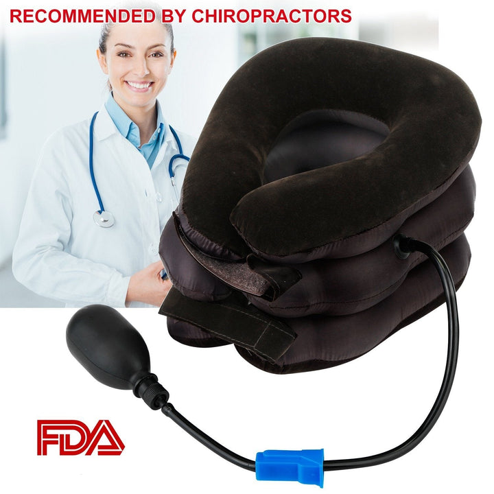 Inflatable Cervical Neck Traction Pillow Image 8