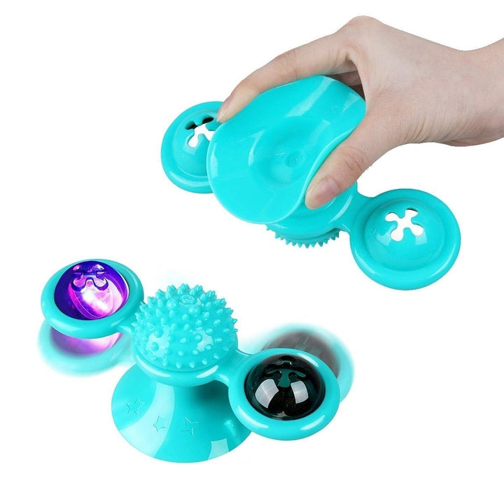 Interactive Massage Scratching Tickle Toy With Catnip And Led Ball For Indoors Cats Image 3