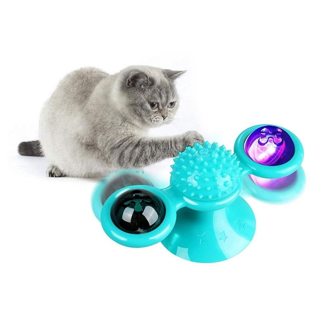 Interactive Massage Scratching Tickle Toy With Catnip And Led Ball For Indoors Cats Image 4