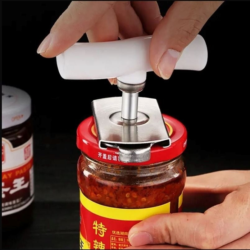 Kitchen Stainless Steel Can and Jar Opener Screw Tool Image 1