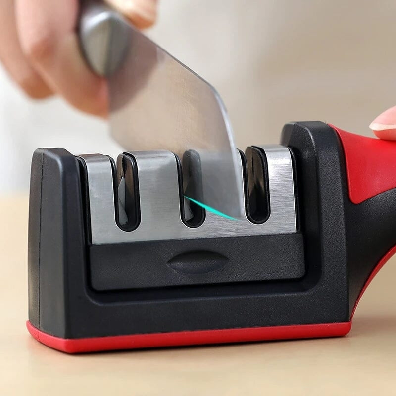 Knife Sharpener Handheld 3 Stages Type Quick Sharpening Tool Image 1