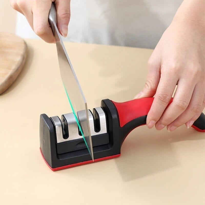 Knife Sharpener Handheld 3 Stages Type Quick Sharpening Tool Image 2