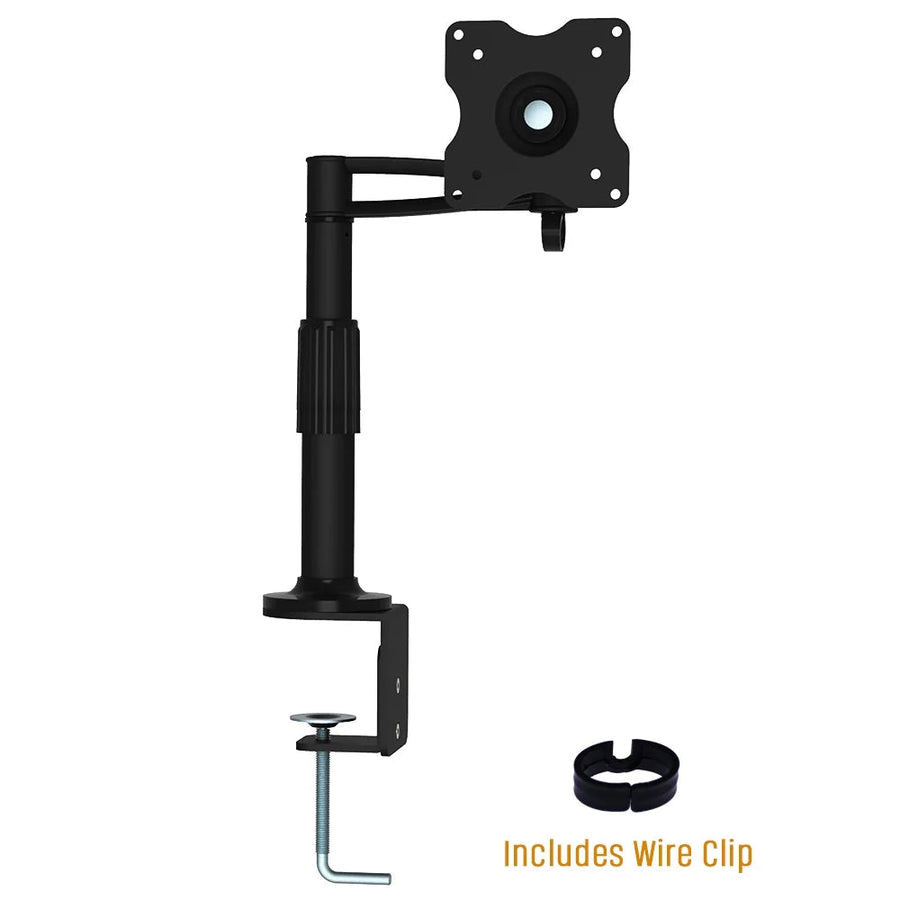 KORAMZI Articulating Monitor Mount/ TV Desk Mount Fits 10 to 30" Monitors and TV (Black Image 1