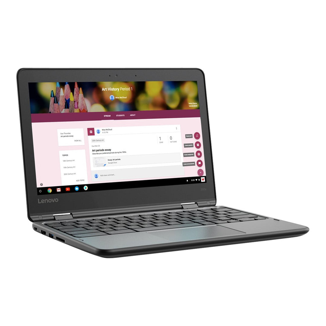 Lenovo 11.6" Touchscreen Chromebook 300E Mediatek 8173C 2.10GHz 4GB RAM 32GB (Refurbished) Image 2