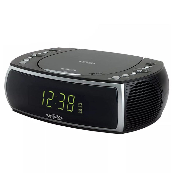 Jensen JCR-322 Modern Home CD Tabletop AM/FM Radio CD Player Dual Alarm Clock (Refurbished) Image 1