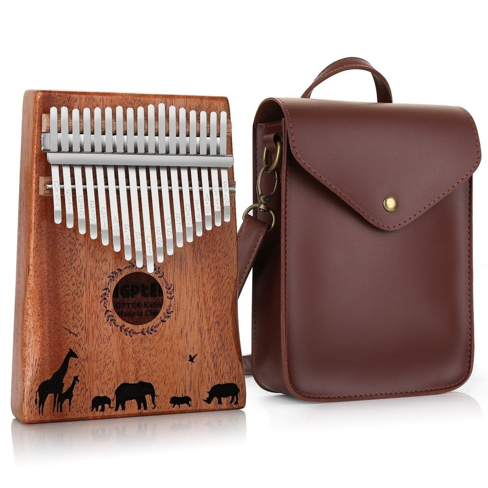 Kalimba 17 Keys Thumb Piano with Tuning Hammer and Bag Image 2