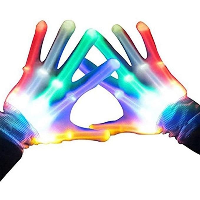 LED Light Fun Toy Gloves for Kids Image 1