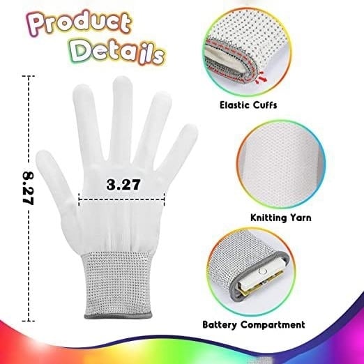 LED Light Fun Toy Gloves for Kids Image 2