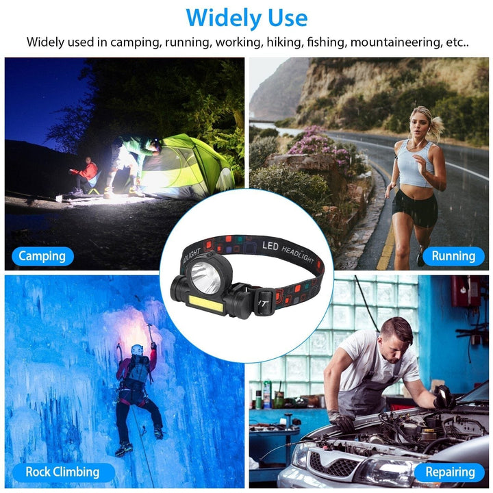 LED Headlight Super Bright Head Torch with 3 Lighting Modes Image 8