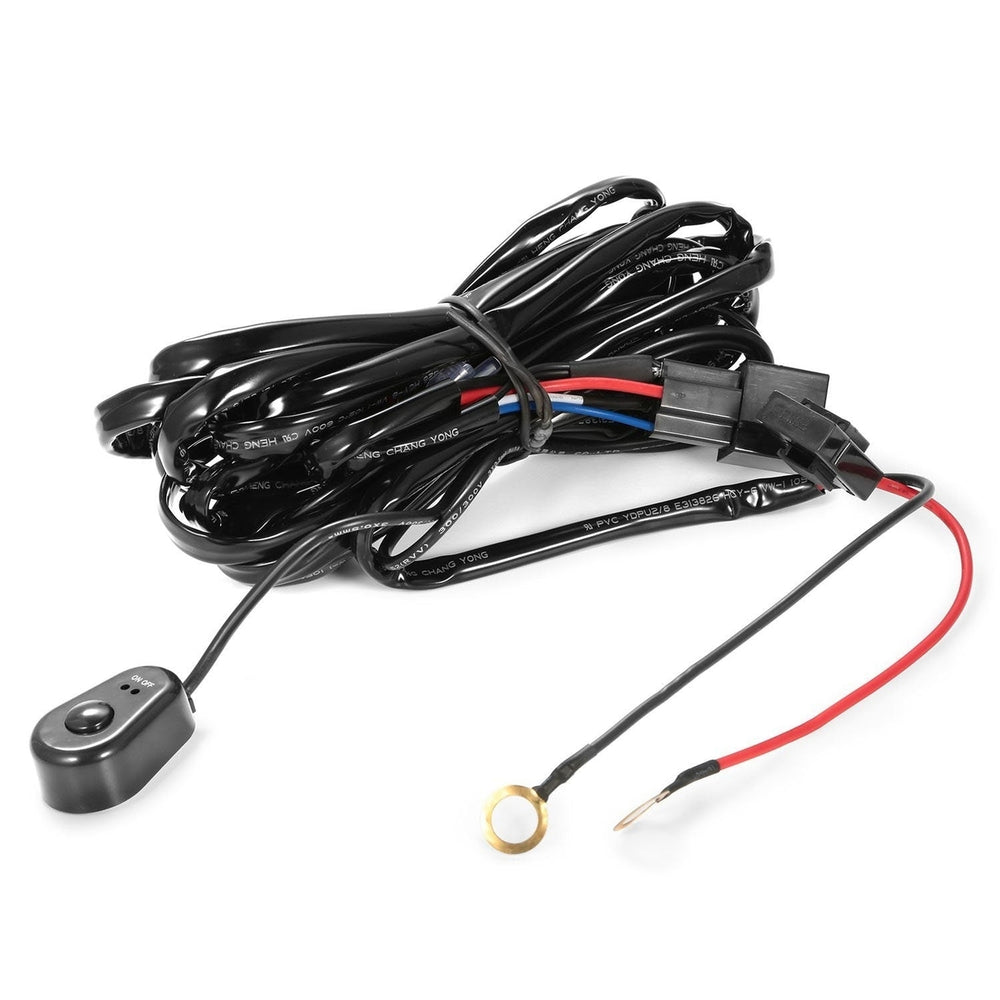 LED Light Bar Wiring Harness Kit Universal Fitment Image 2