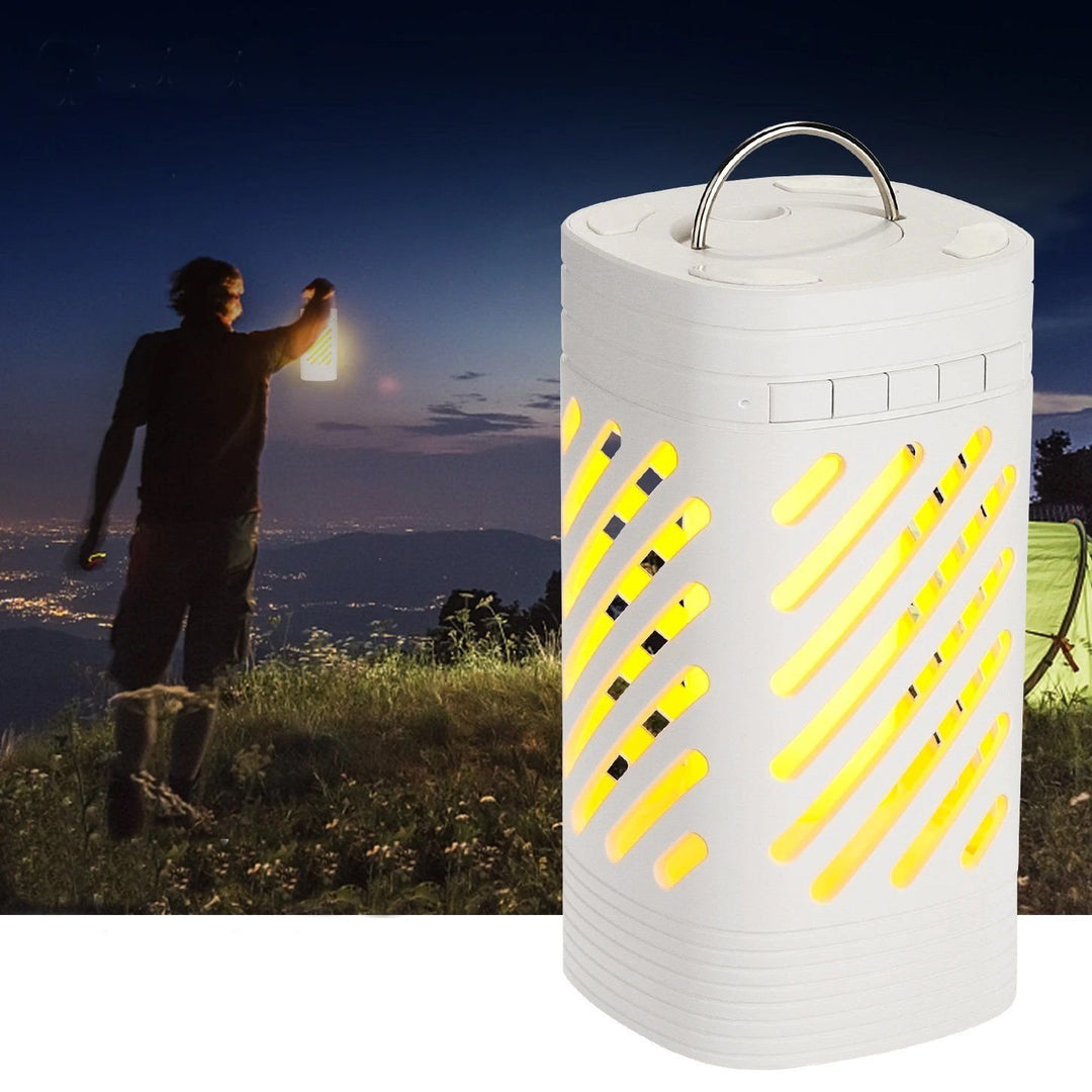 LED Smart Touch Bluetooth Speaker Rechargeable Camping Lamp Image 8