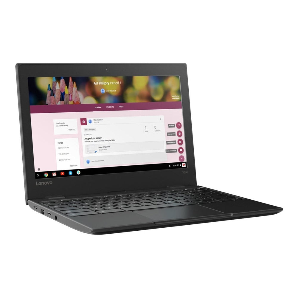 Lenovo 100e Chromebook Celeron N3350 Chrome OS 4 GB RAM 32 GB eMMC (Refurbished) Image 2