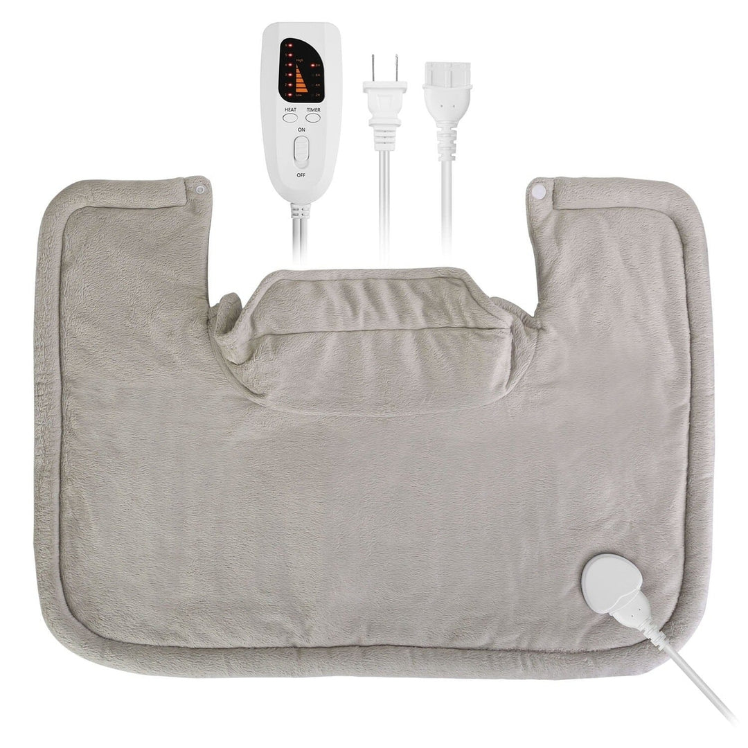 Large Weighted Heating Pad for Neck and Shoulders Image 3